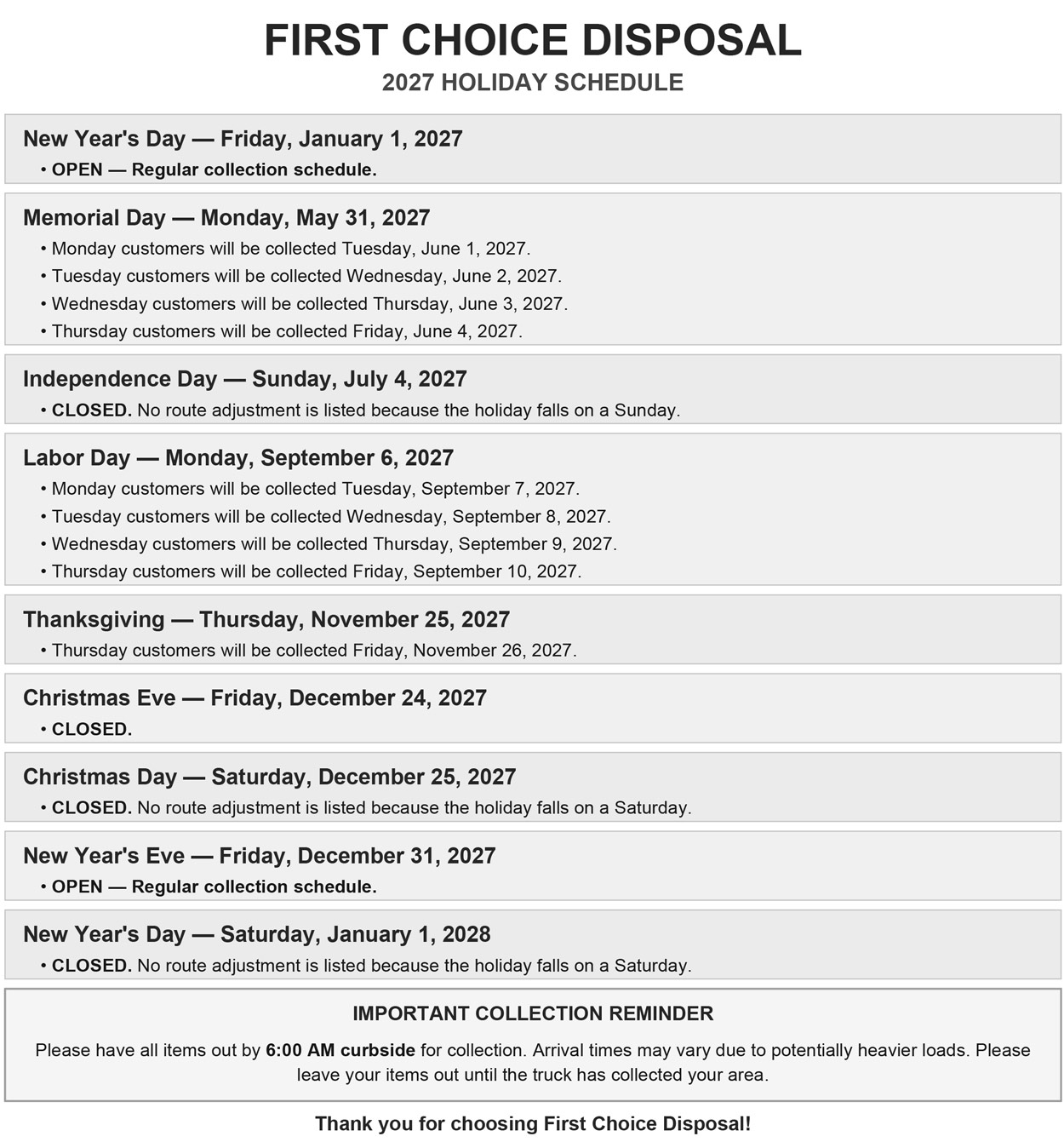 First_Choice_Disposal_Holiday_Schedule_2027