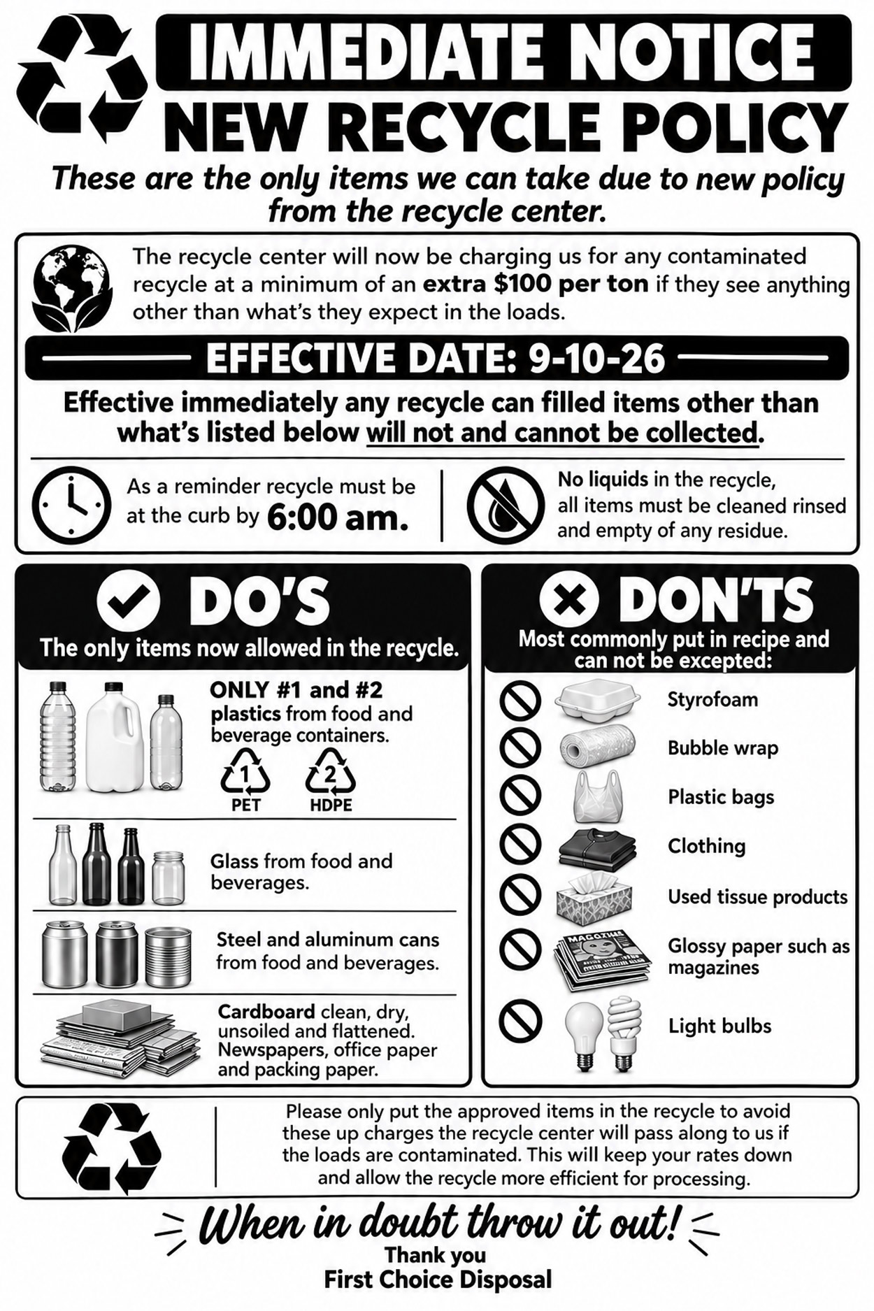 First_Choice_Disposal_Recycling_Policy_9-10-26_Glass_Food_Beverages